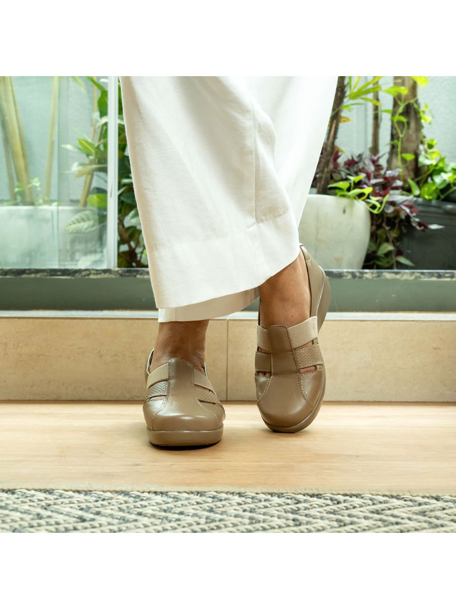SAPATO DOCTOR PÉ EM COURO LEGÍTIMO ANATÔMICO - 193016 LIGHT TAN/LIGHT TAN