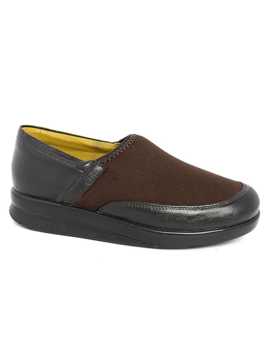 SAPATO INDICADO PARA DIABÉTICOS COM NEOPRENE 51015 CAFÉ/CAFÉ