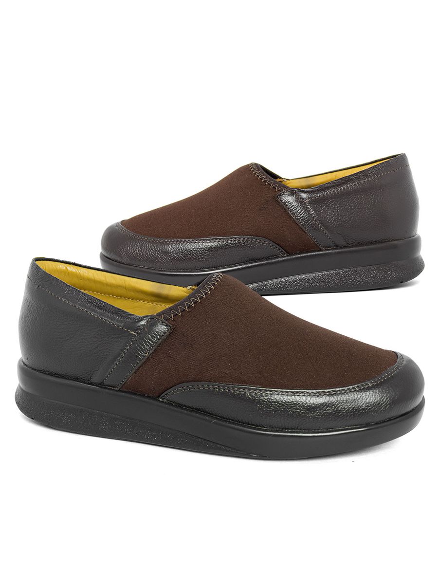 SAPATO INDICADO PARA DIABÉTICOS COM NEOPRENE 51015 CAFÉ/CAFÉ