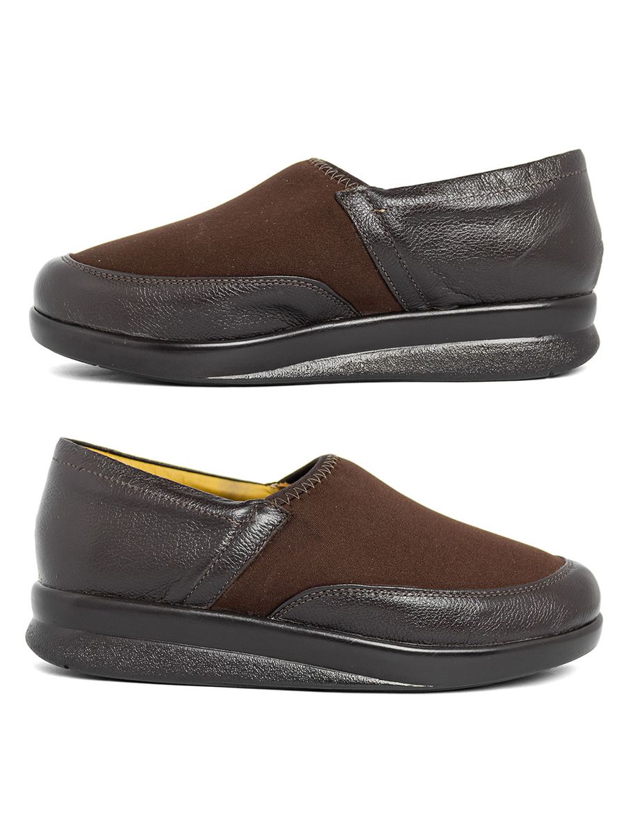 SAPATO INDICADO PARA DIABÉTICOS COM NEOPRENE 51015 CAFÉ/CAFÉ