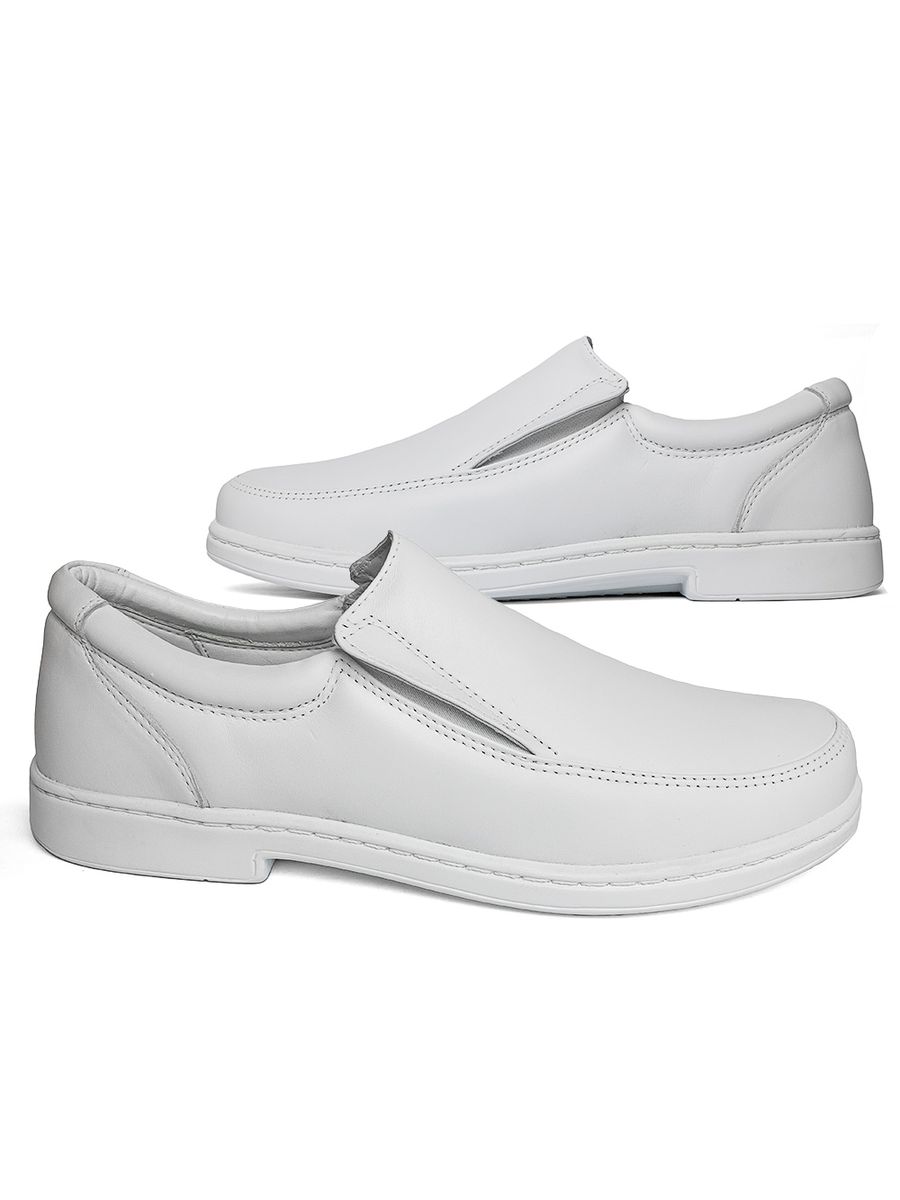 SAPATO DOCTOR PÉ CONFORTÁVEL EM COURO LEGÍTIMO - 1919 BRANCO/BRANCO