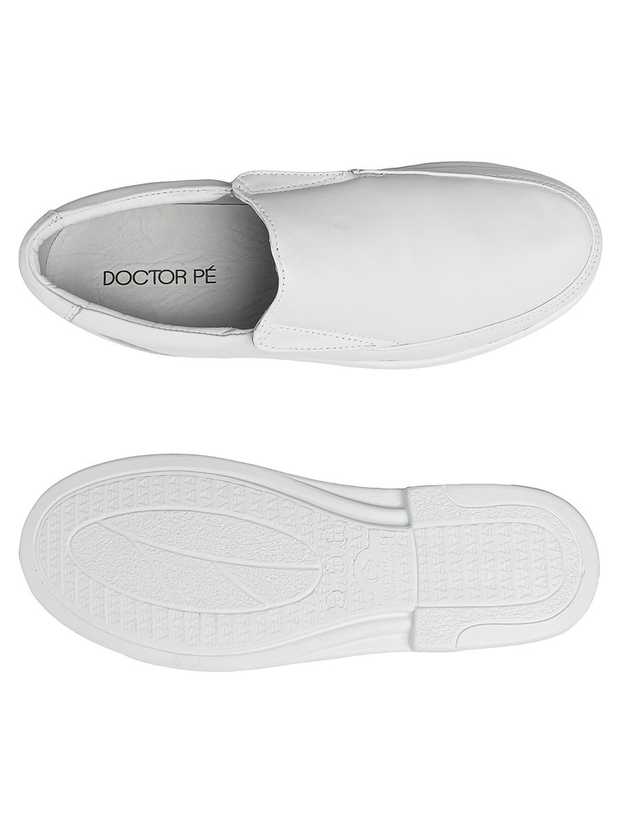 SAPATO DOCTOR PÉ CONFORTÁVEL EM COURO LEGÍTIMO - 1919 BRANCO/BRANCO