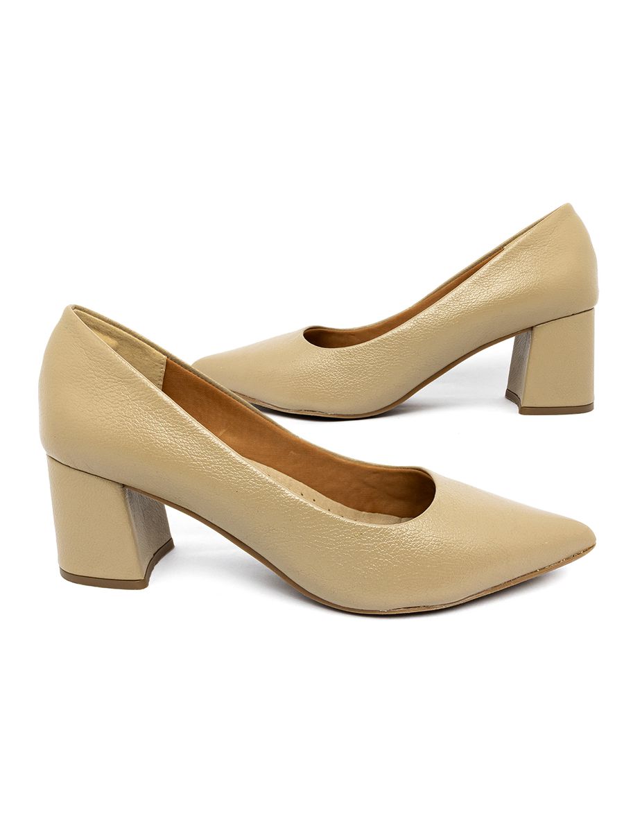 SAPATO SCARPIN DOCTOR PÉ EM COURO LEGÍTIMO - 6274P 8219 BAMBU