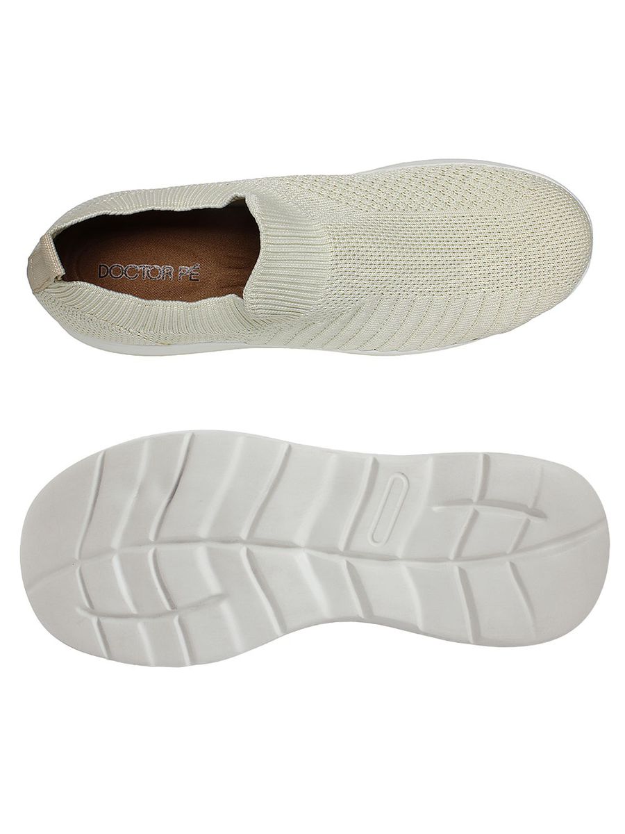 TÊNIS SUPER CONFORTÁVEL EM KNIT DOCTOR PÉ - MC3414 MORENINHA