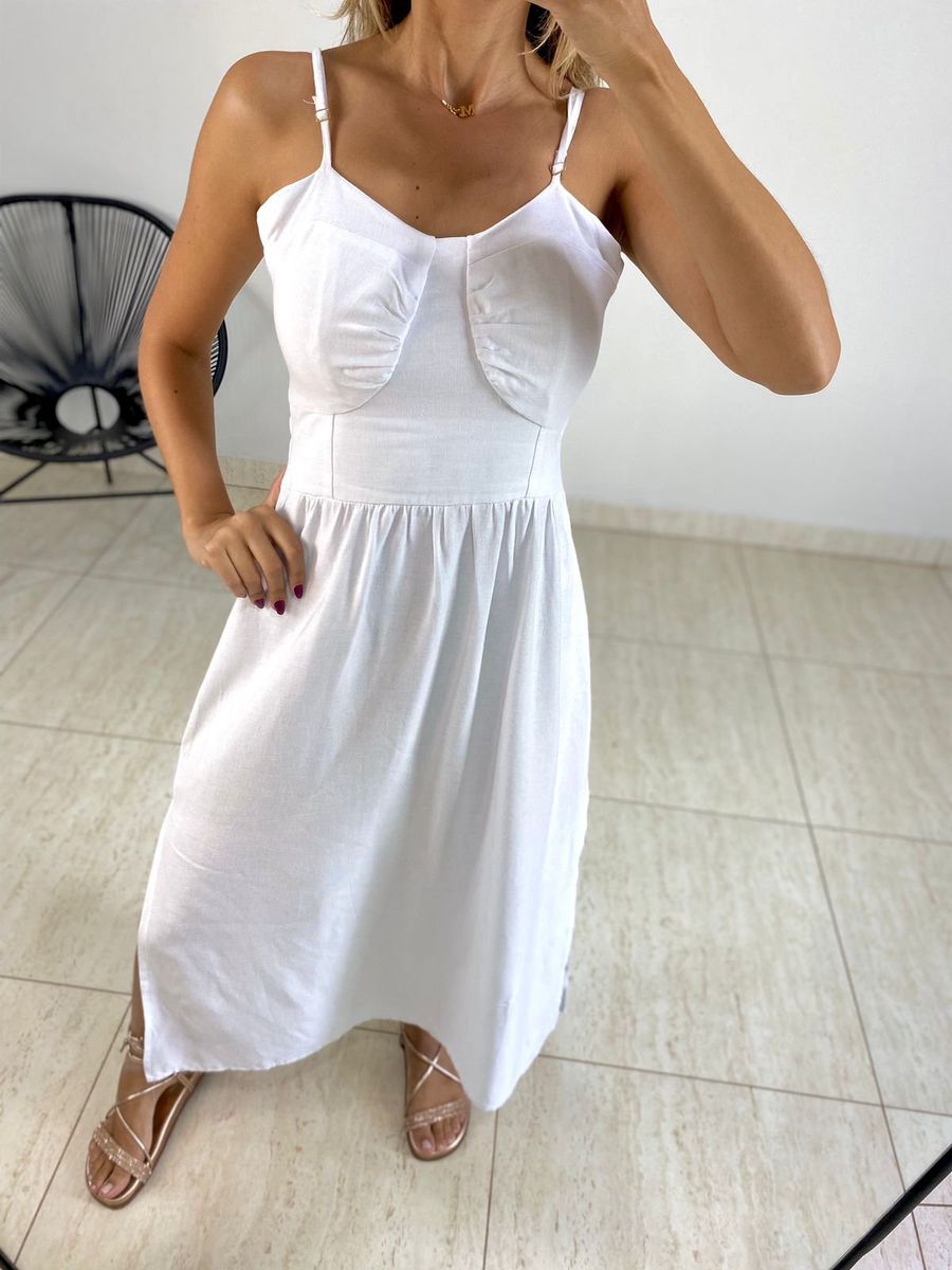 VESTIDO MIDI ISIS BRANCO