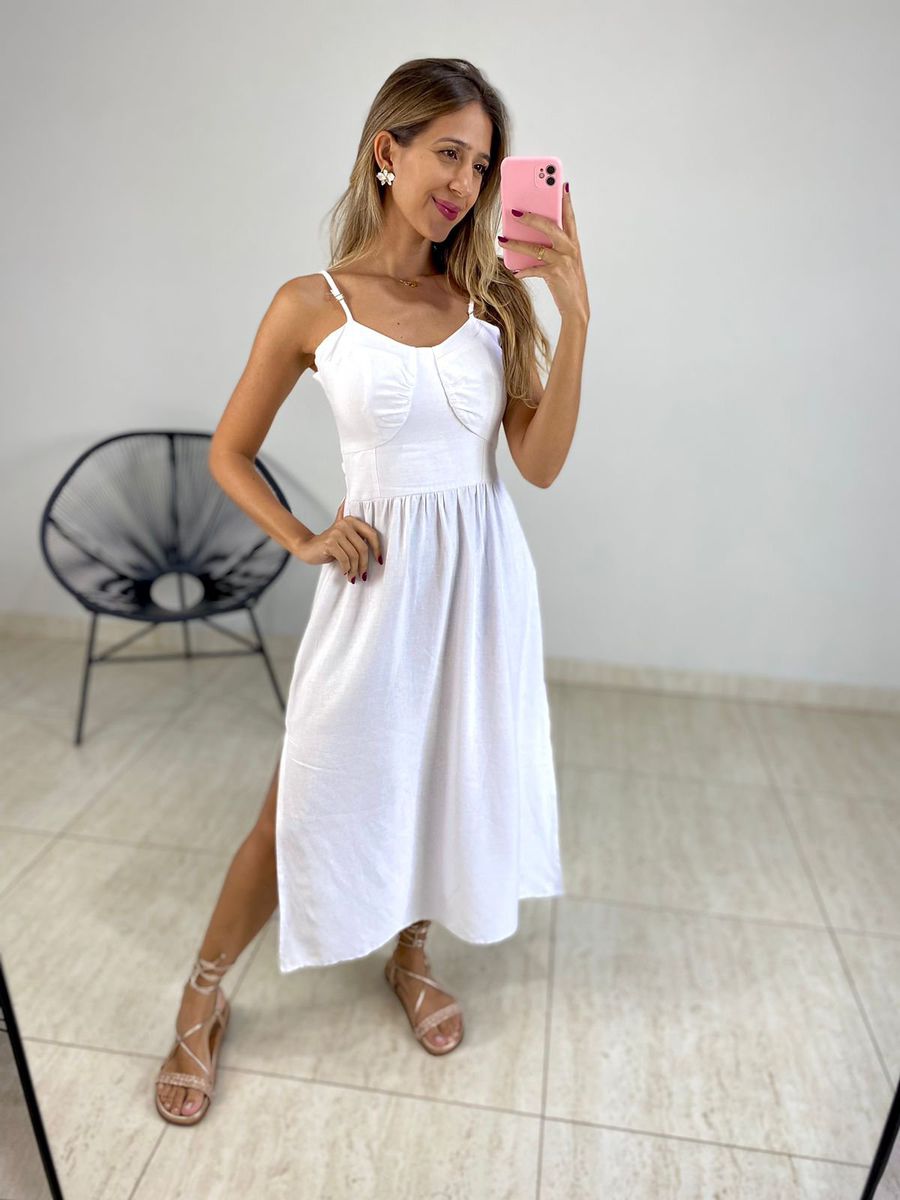 VESTIDO MIDI ISIS BRANCO