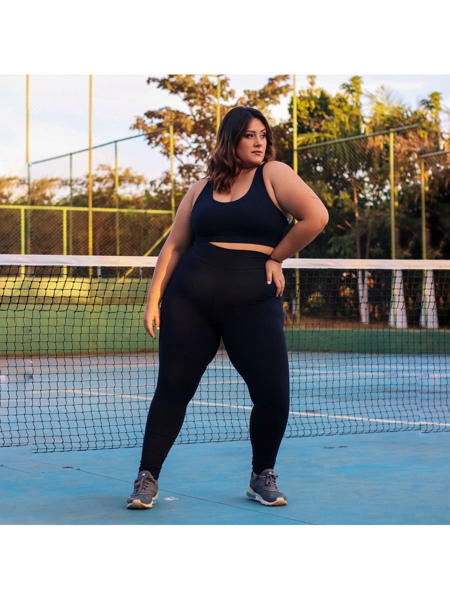 Calça Legging Cós Largo K2B Plus Size PRETO