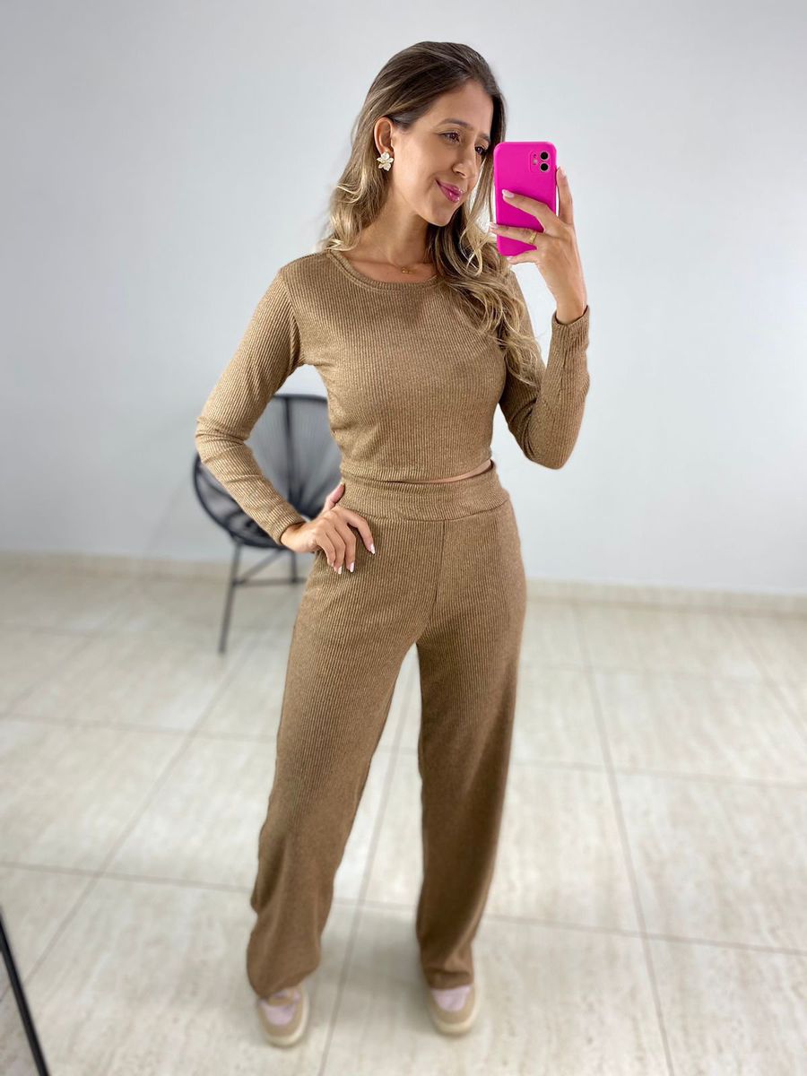 CONJUNTO REBECA MARROM