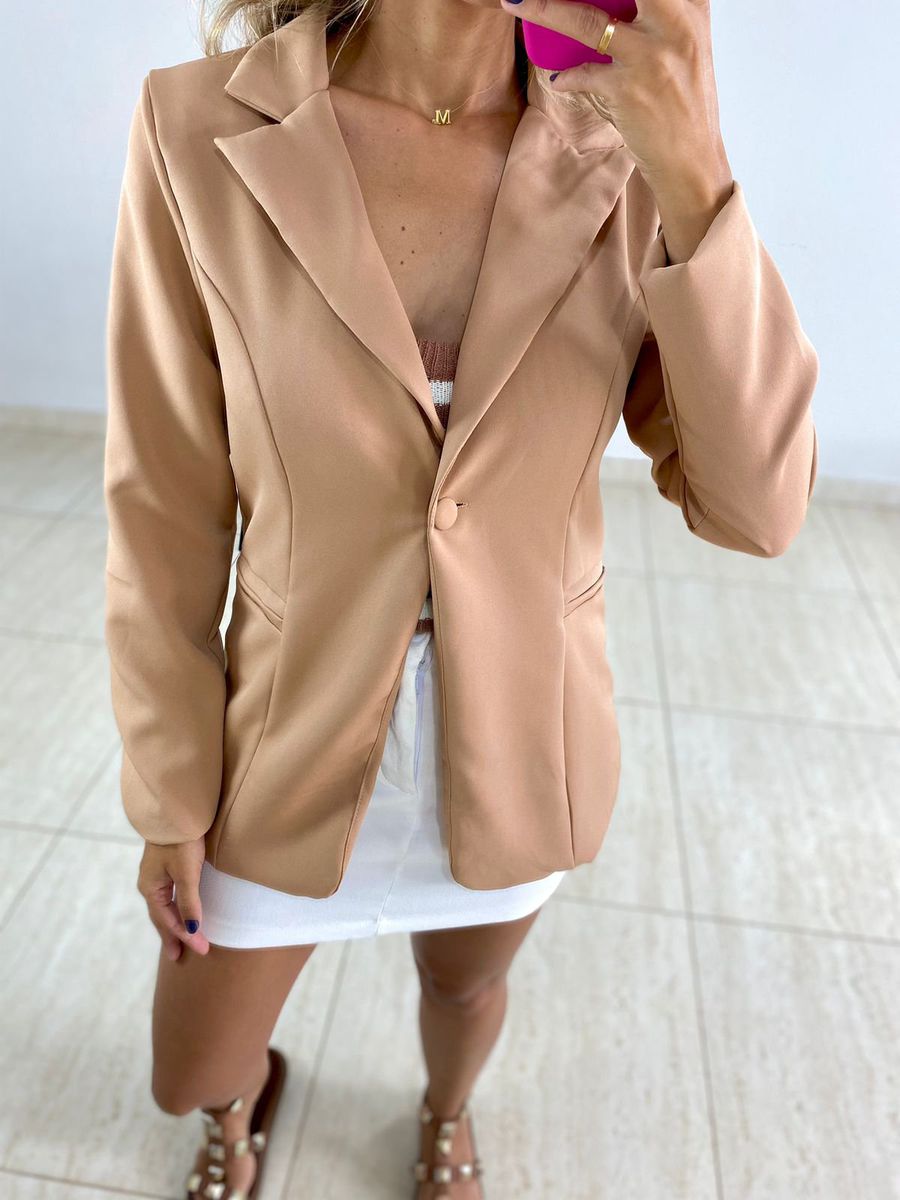 MAXI BLAZER FORRADO NUDE