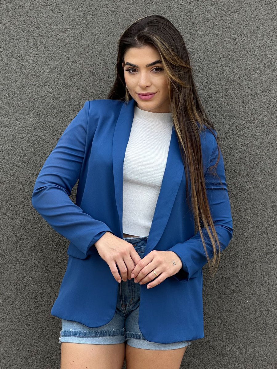 Blazer Social Alfaiataria AZUL BIC