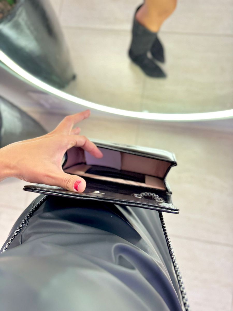 Bolsa Verniz Preto