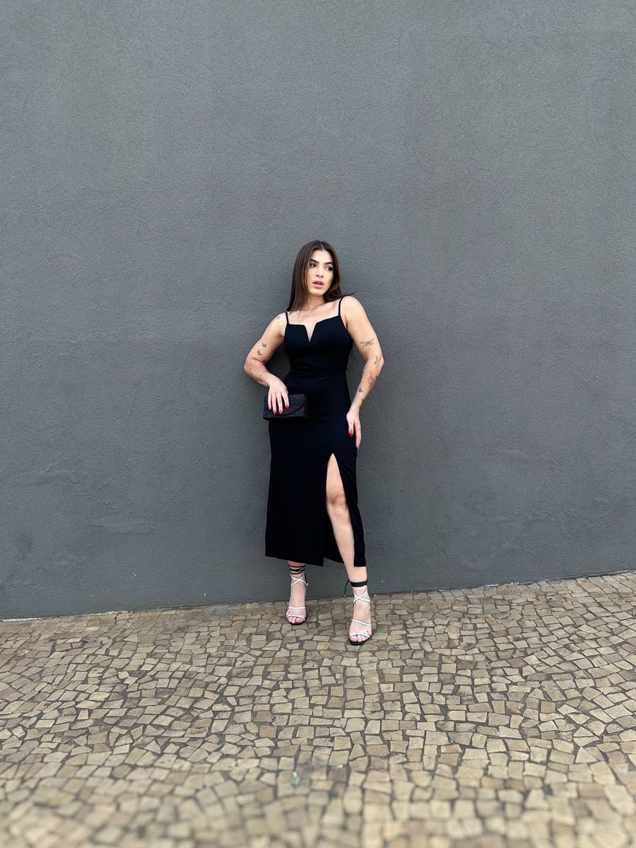 Vestido Midi Suzi PRETO