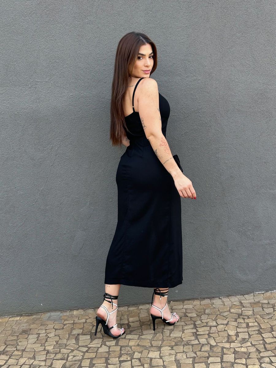 Vestido Midi Suzi PRETO