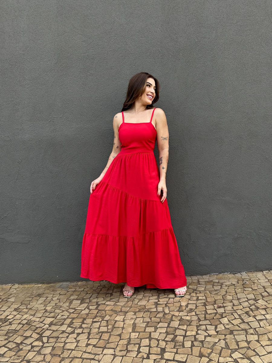 Vestido Longo Micaela VERMELHO
