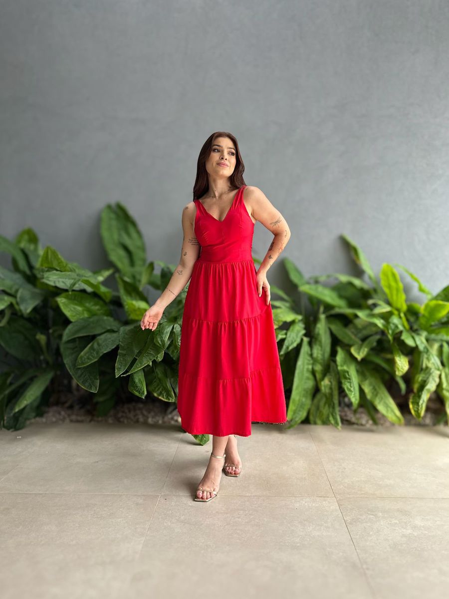 Vestido Midi Livia VERMELHO