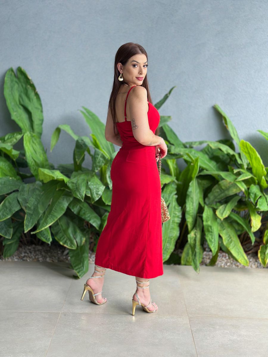 Vestido Midi Suzi VERMELHO
