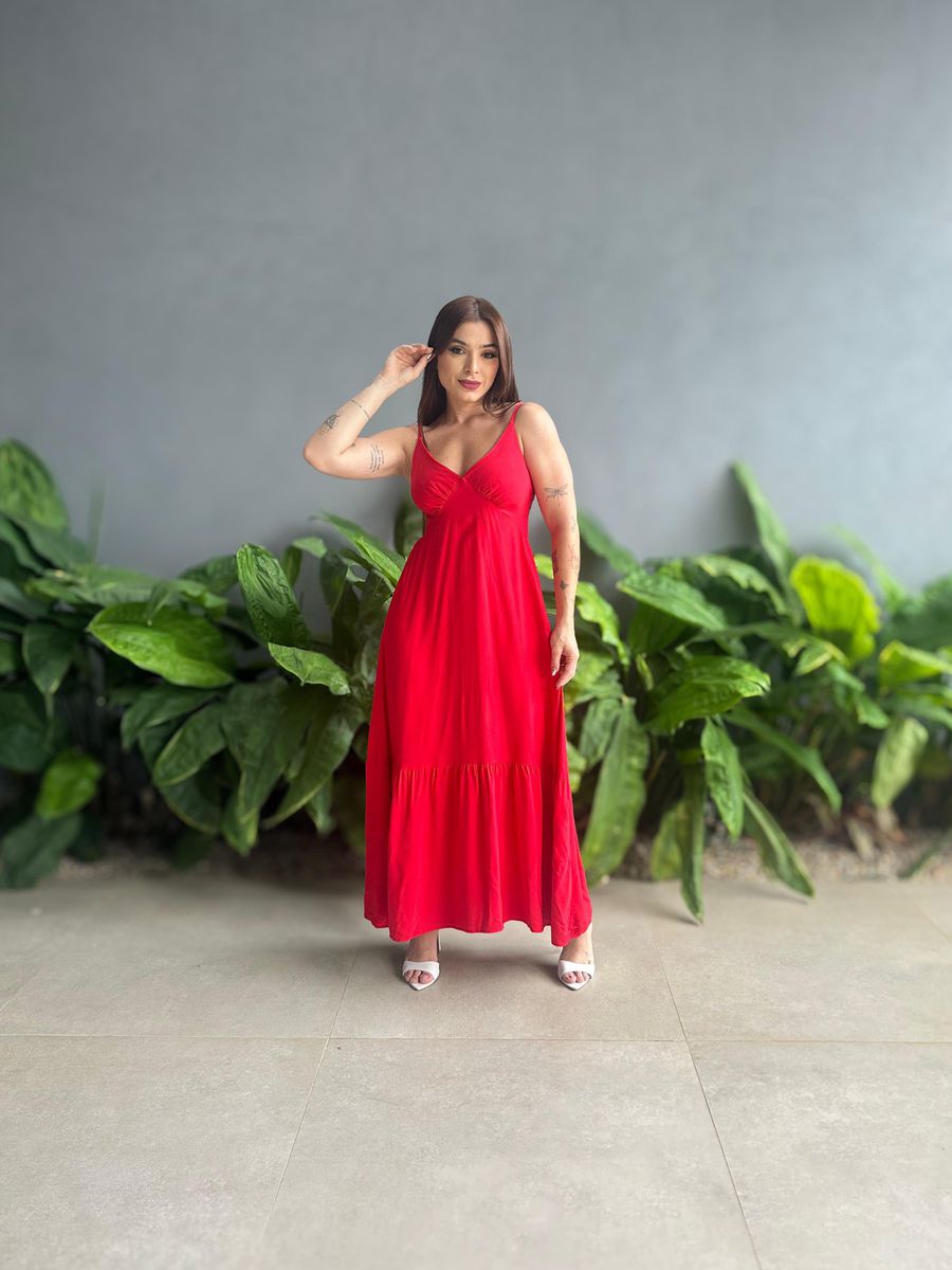 Vestido Longo Ester VERMELHO