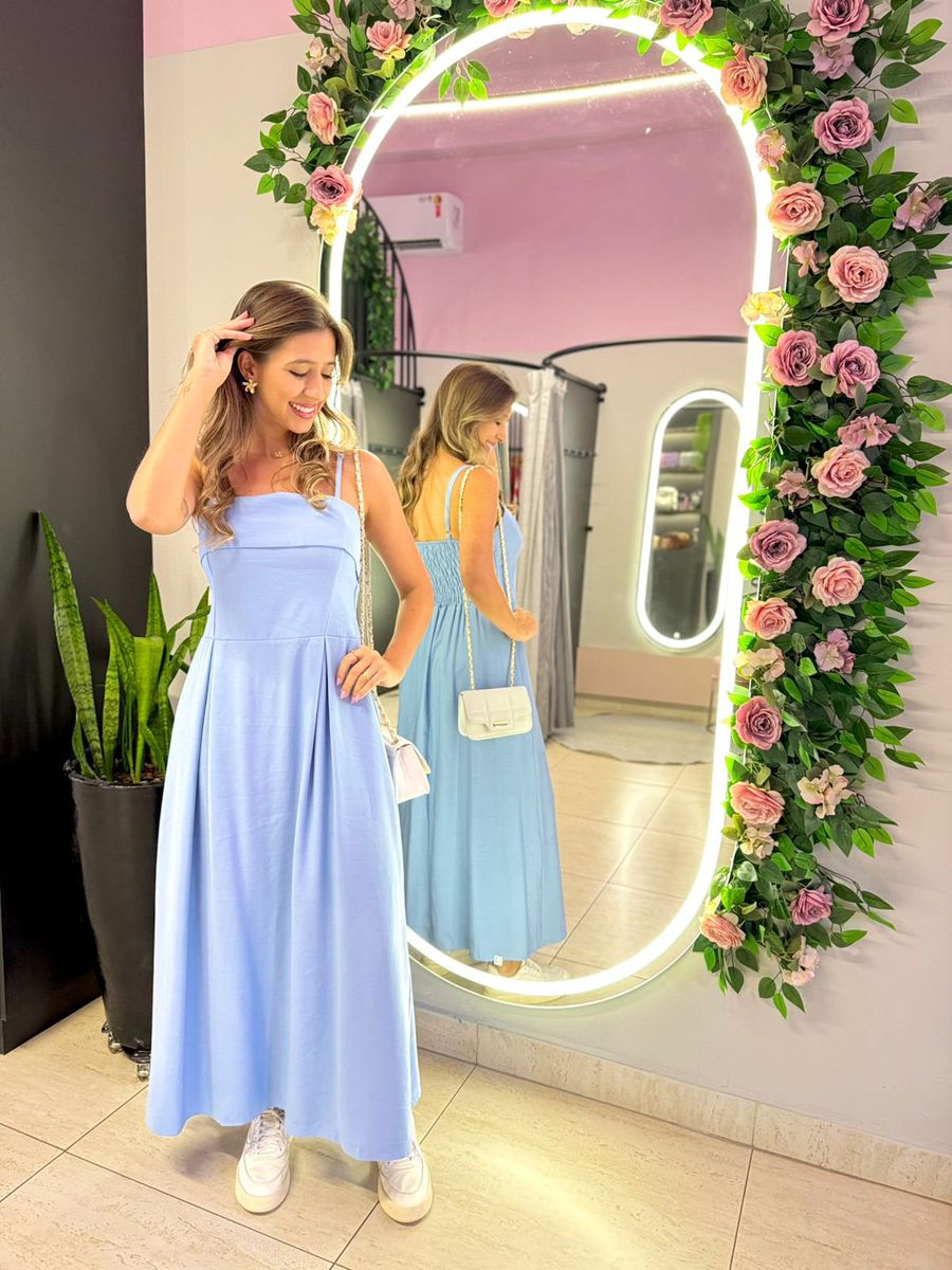 VESTIDO MIDI PATRICIA AZUL