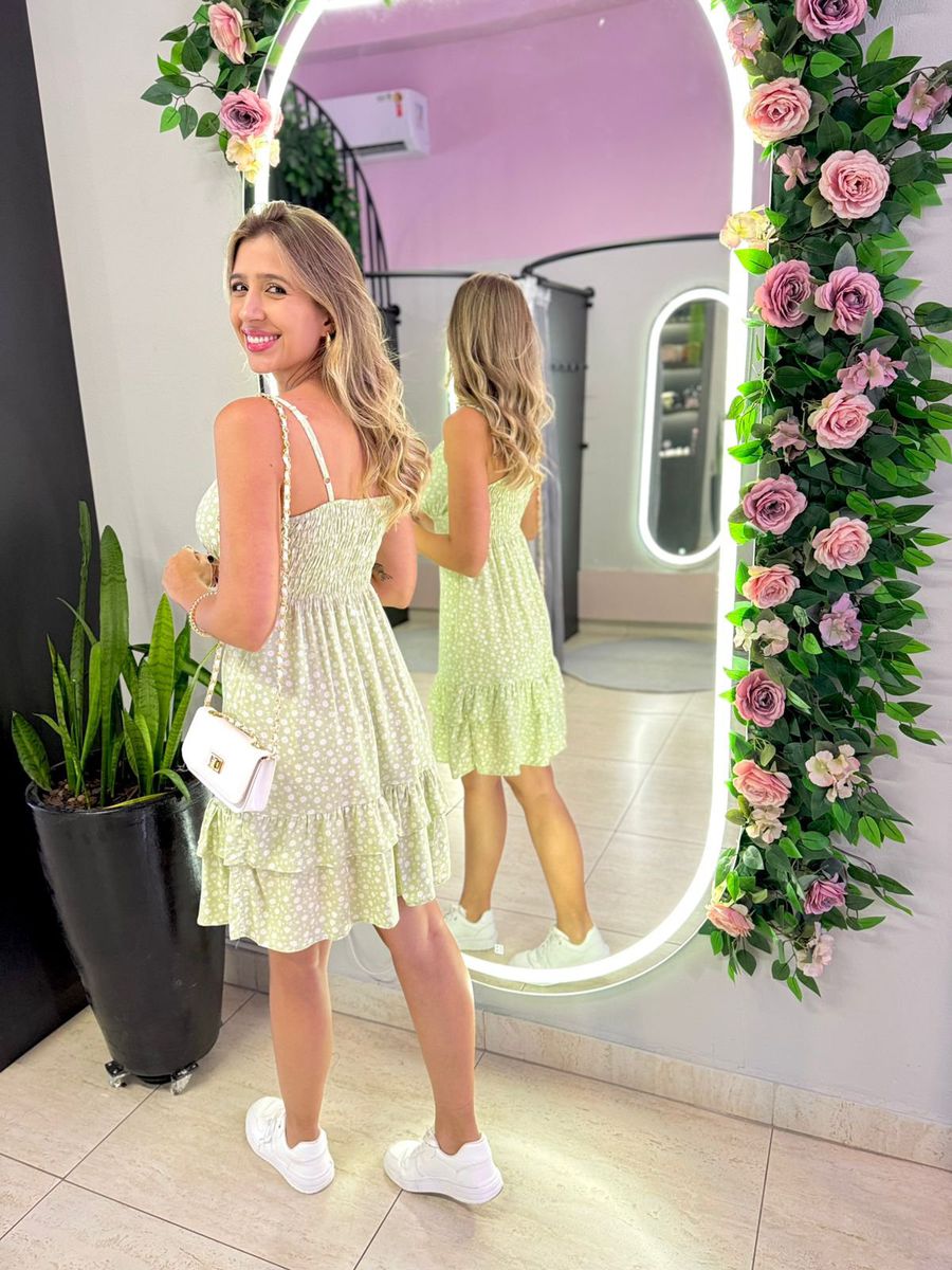 VESTIDO CURTO LIZ VERDE CLARO