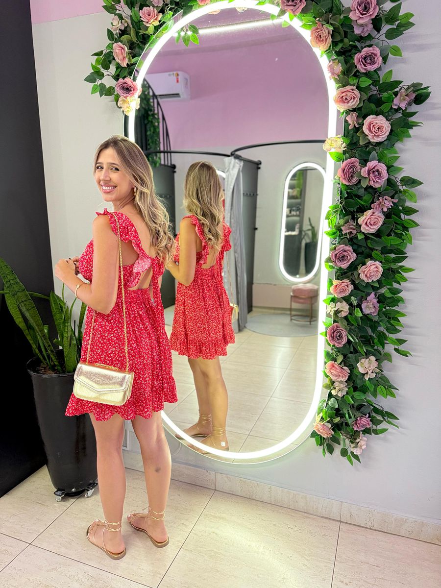 VESTIDO CURTO JAQUE VERMELHO