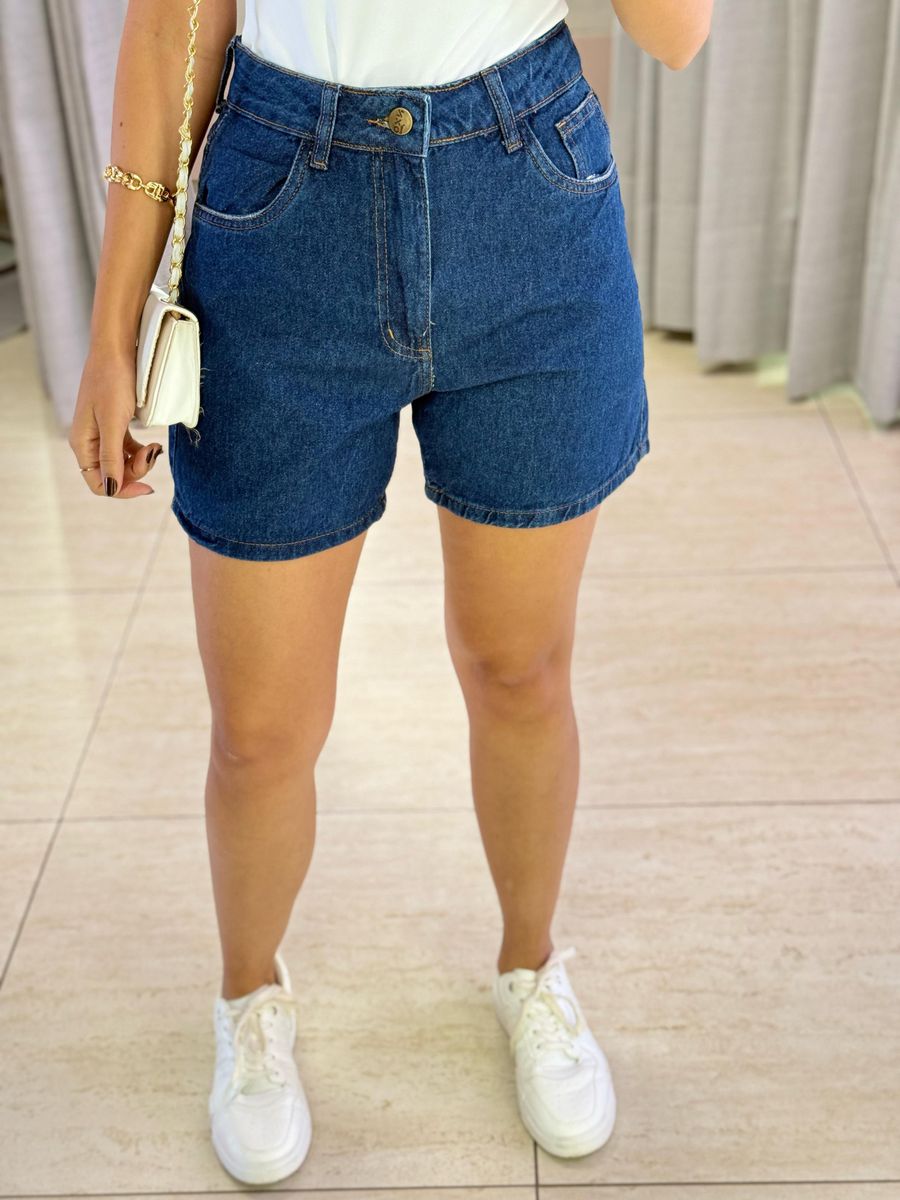 SHORT BERMUDA JEANS ESCURO