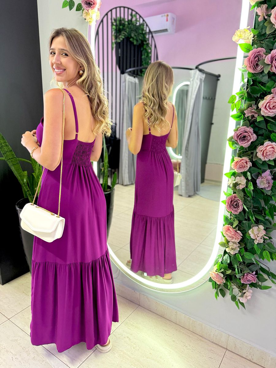 VESTIDO LONGO ANA HELENA ROXO
