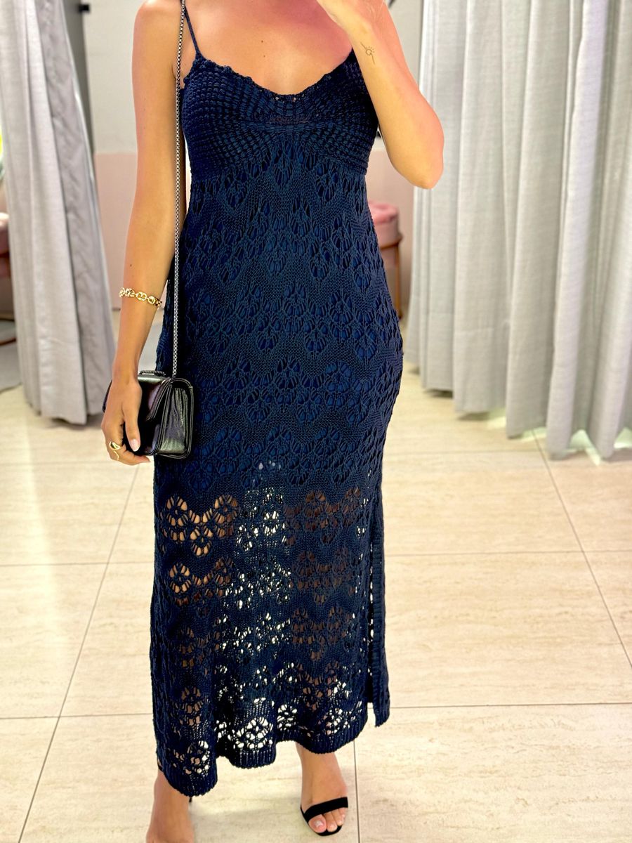 VESTIDO TRICOT TAINA AZUL