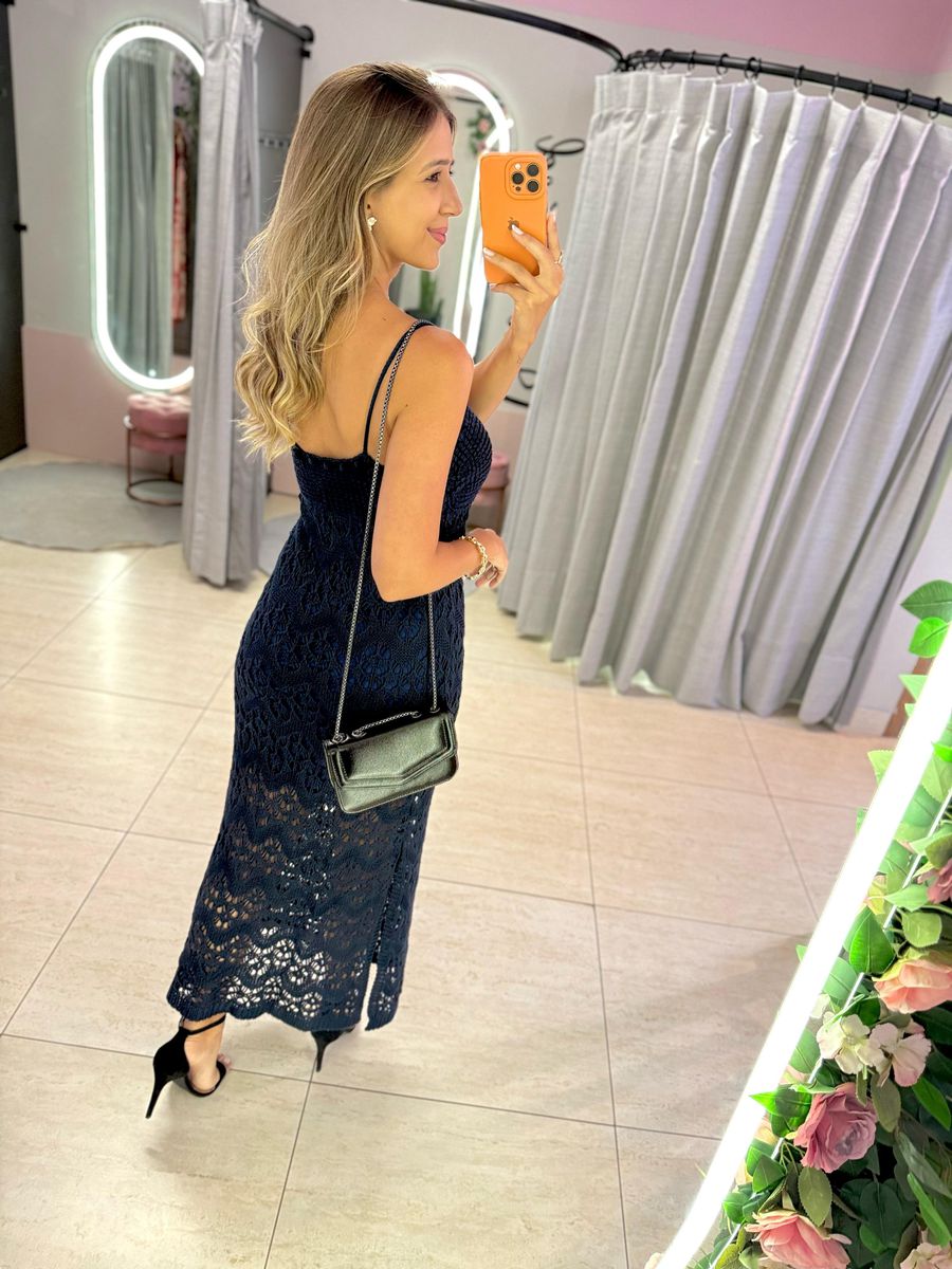 VESTIDO TRICOT TAINA AZUL