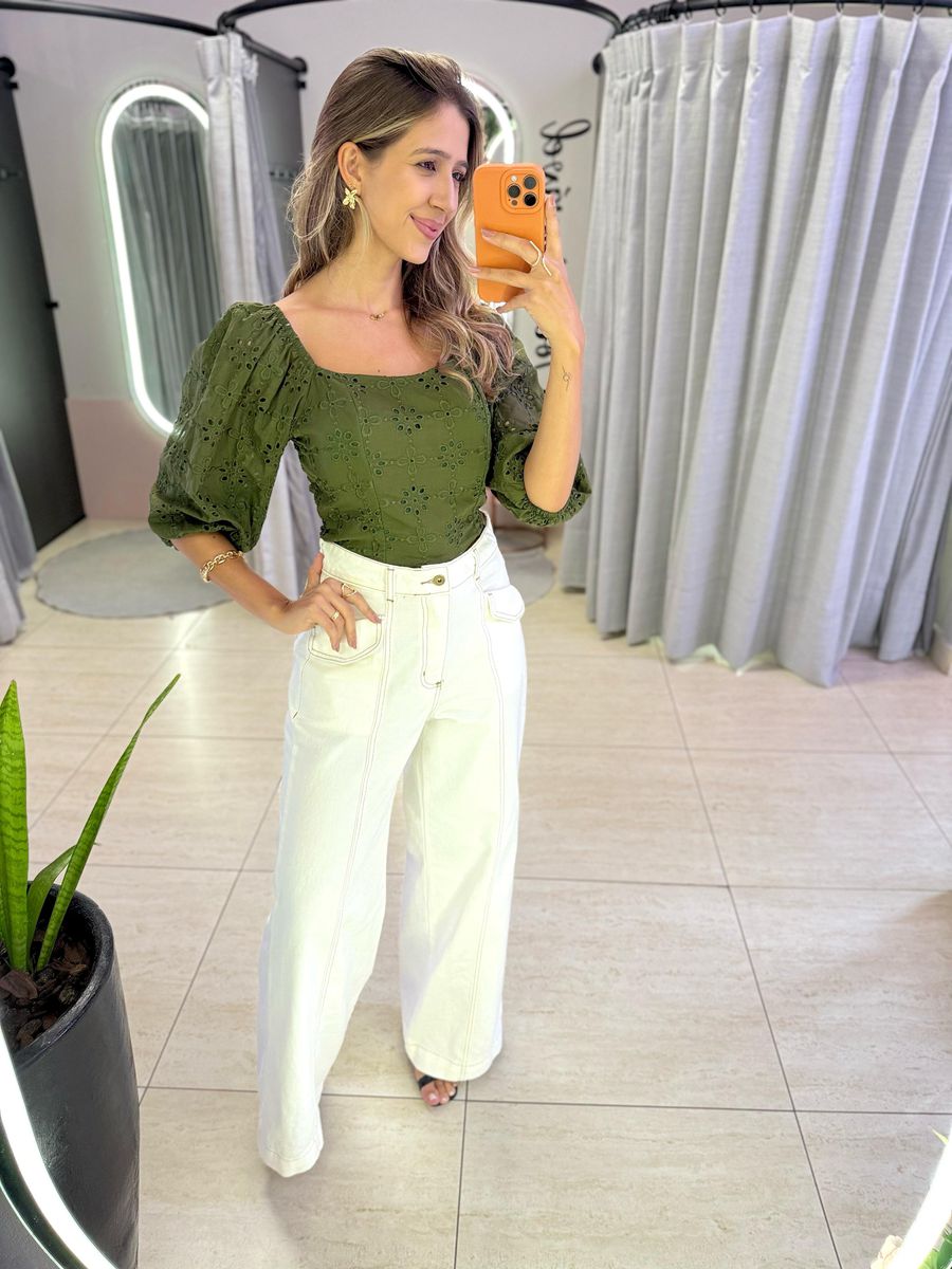MAXI CROPPED LAISE VERDE MILITAR