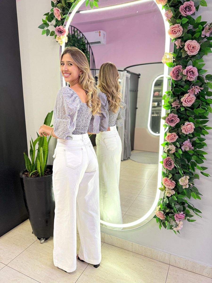 MAXI CROPPED LAISE CINZA