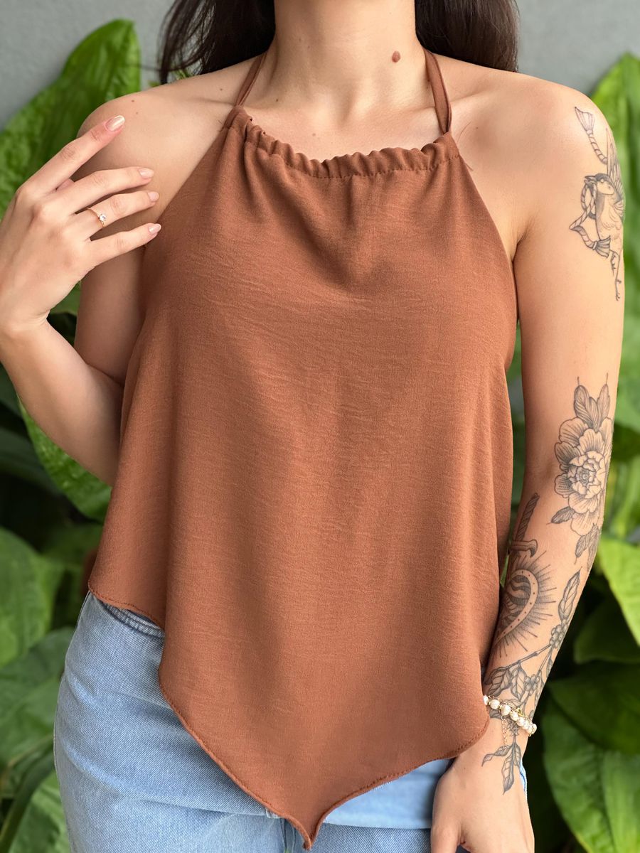 Blusa Miriã Frente Única MARROM