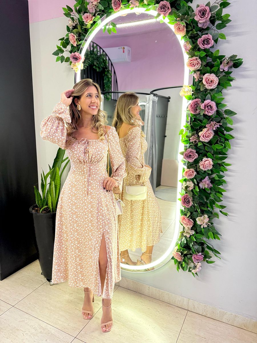 VESTIDO VIOLETA MANGA LONGA NUDE