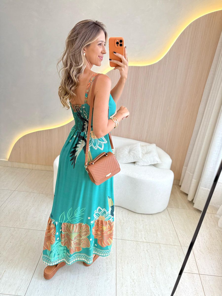 VESTIDO LONGO DENISE VERDE