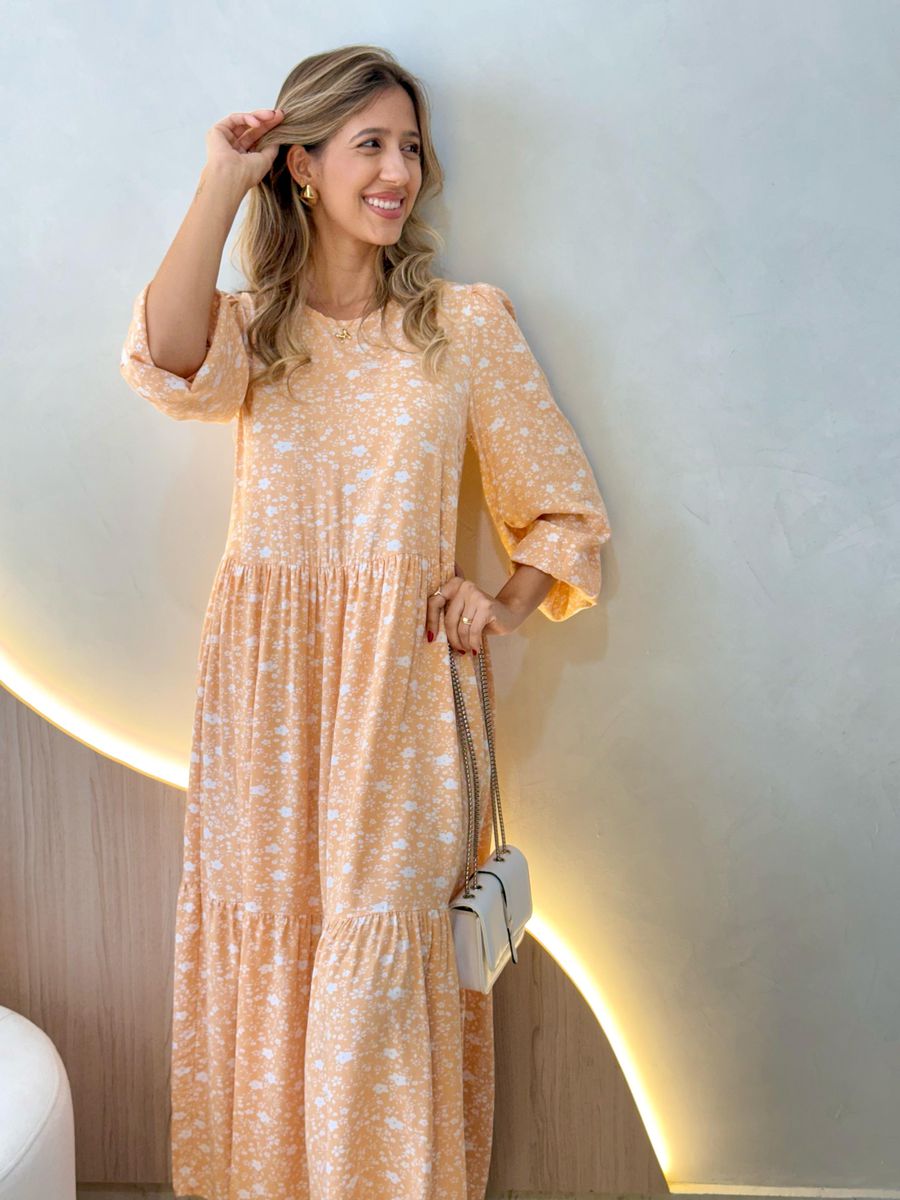 VESTIDO MIDI LETICIA SALMÃO
