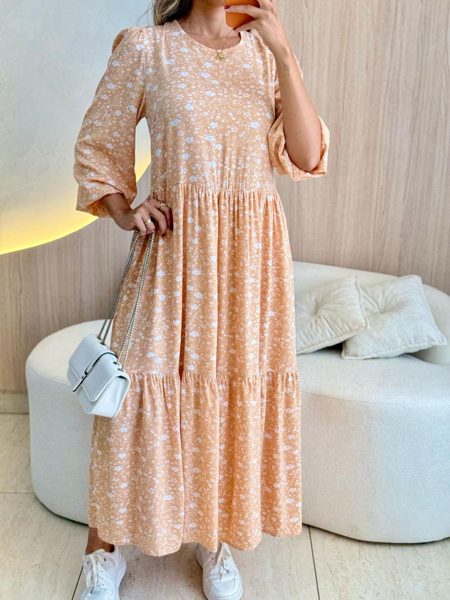 VESTIDO MIDI LETICIA SALMÃO