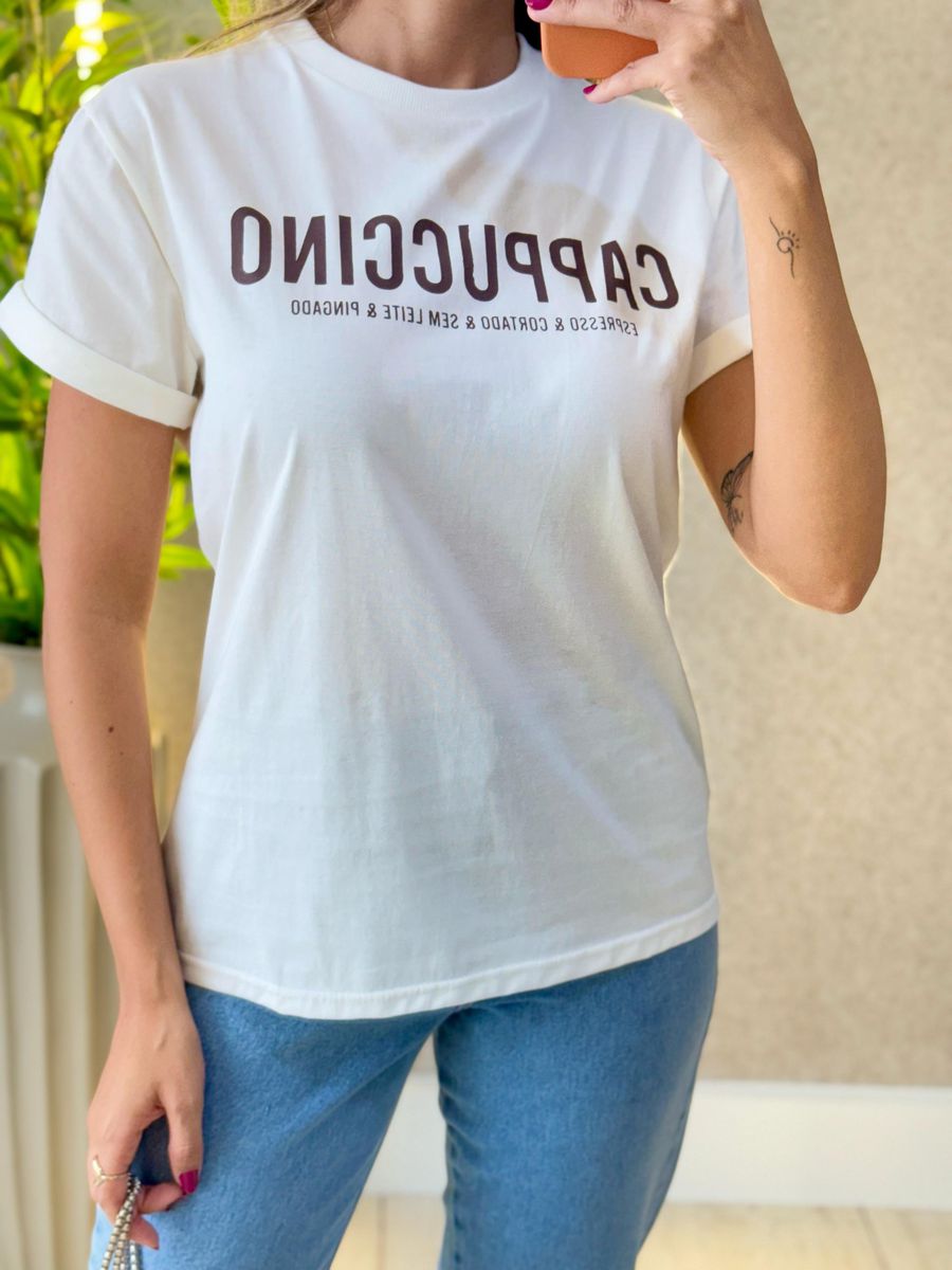 T-SHIRT CAPPUCINO OFF