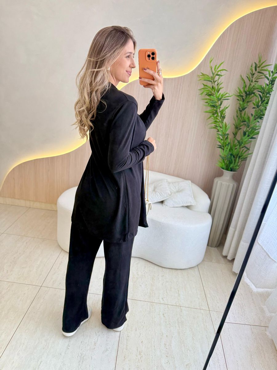 CONJUNTO 3 PEÇAS PRETO