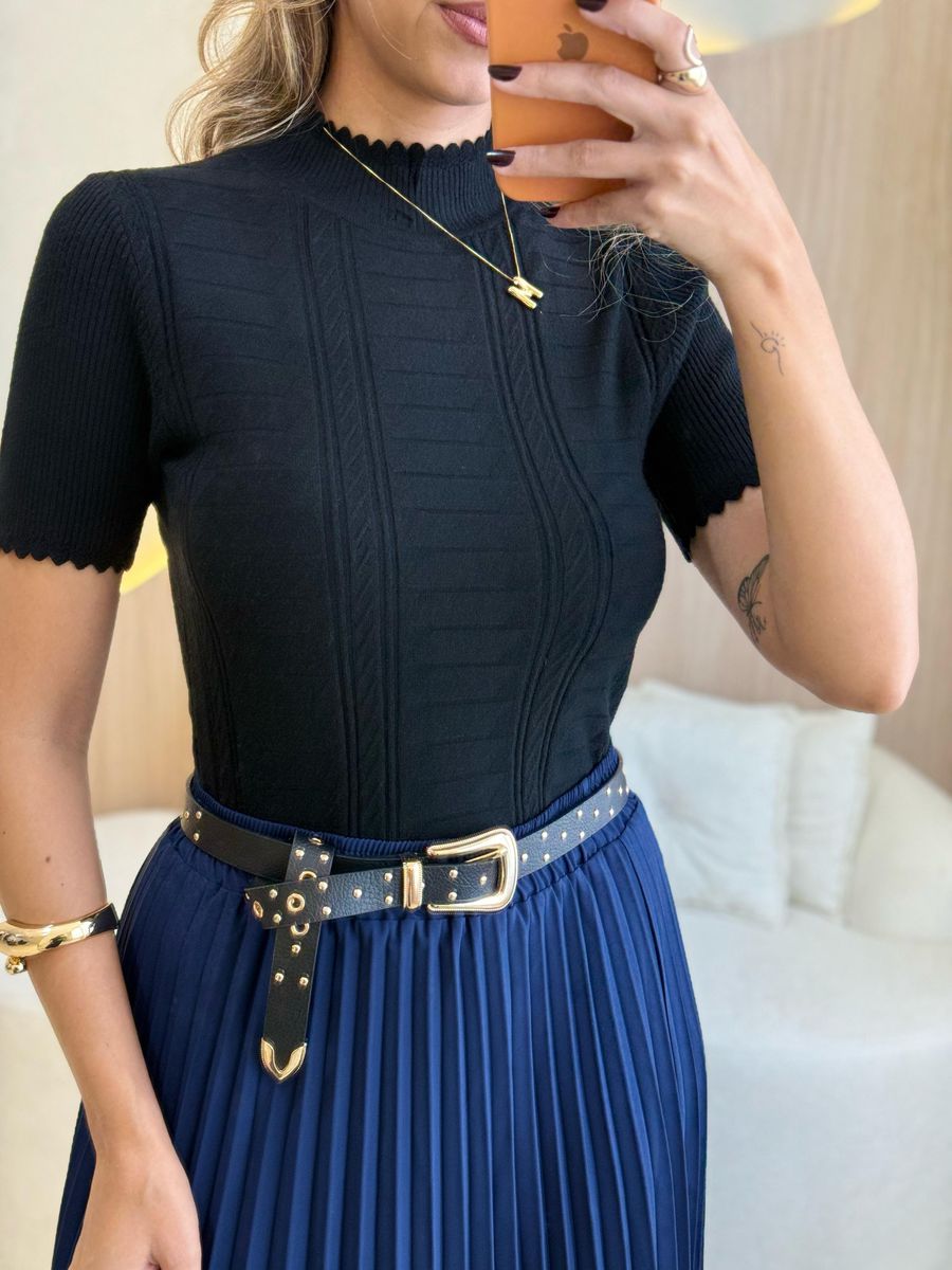 BLUSA TRICOT MELINDA PRETO