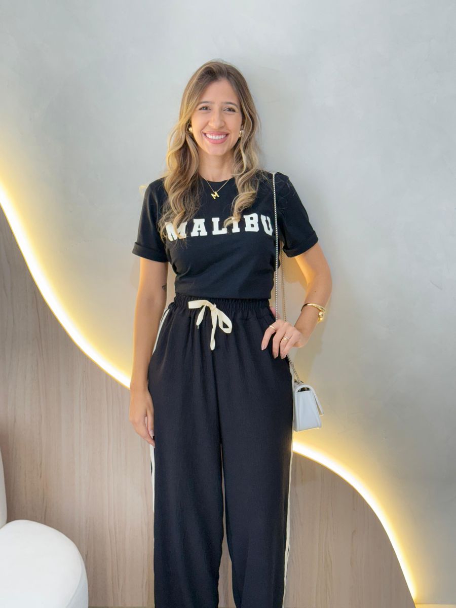 T-SHIRT MALIBU PRETO