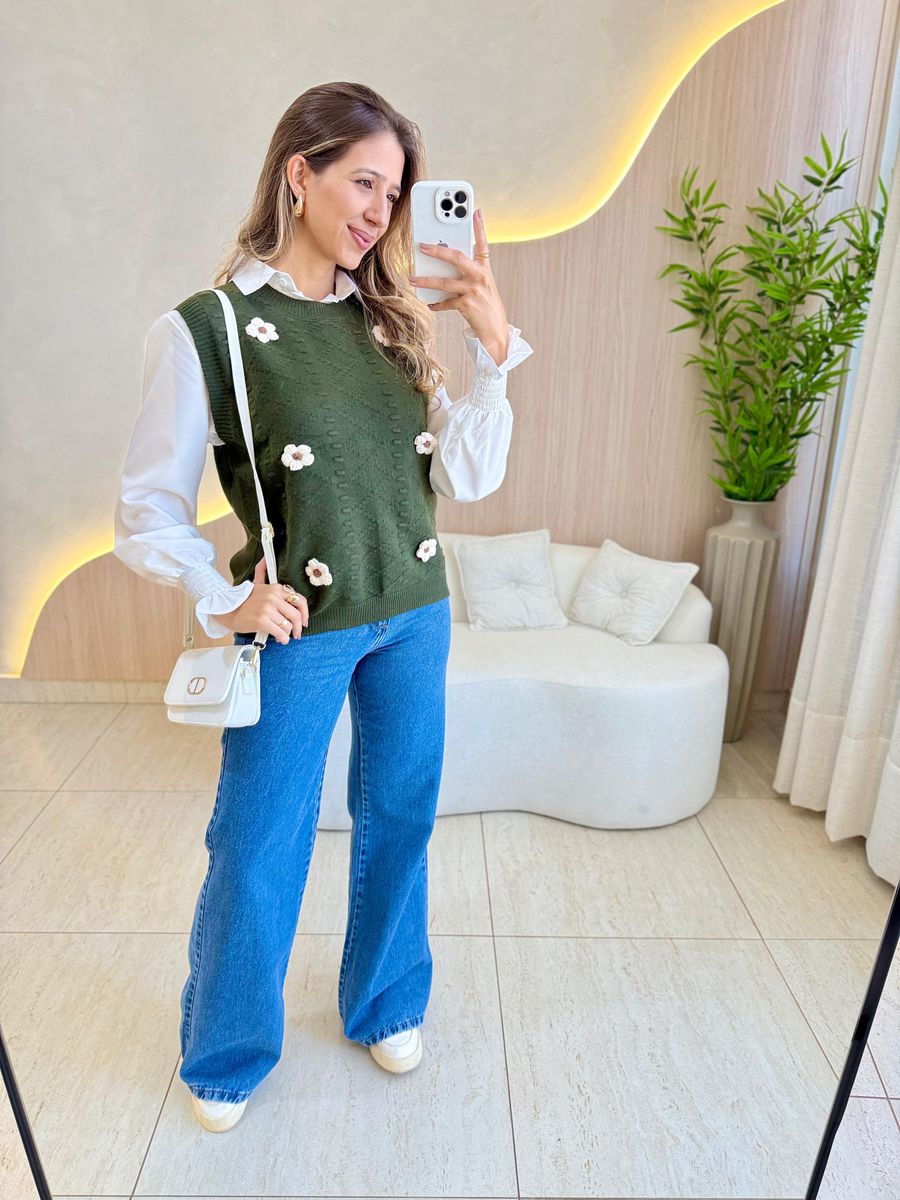 CONJUNTO CAMISA MARIA FLOR VERDE