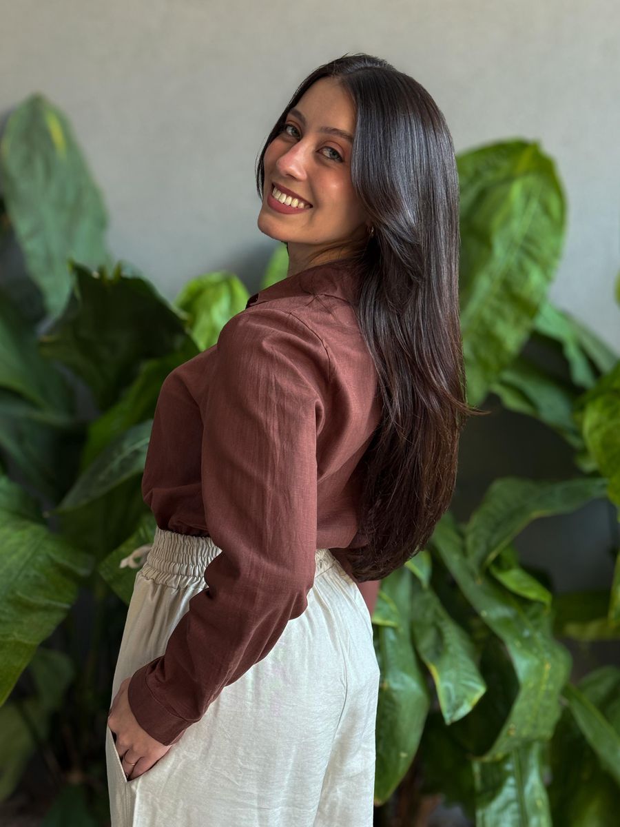Camisa Helena MARROM
