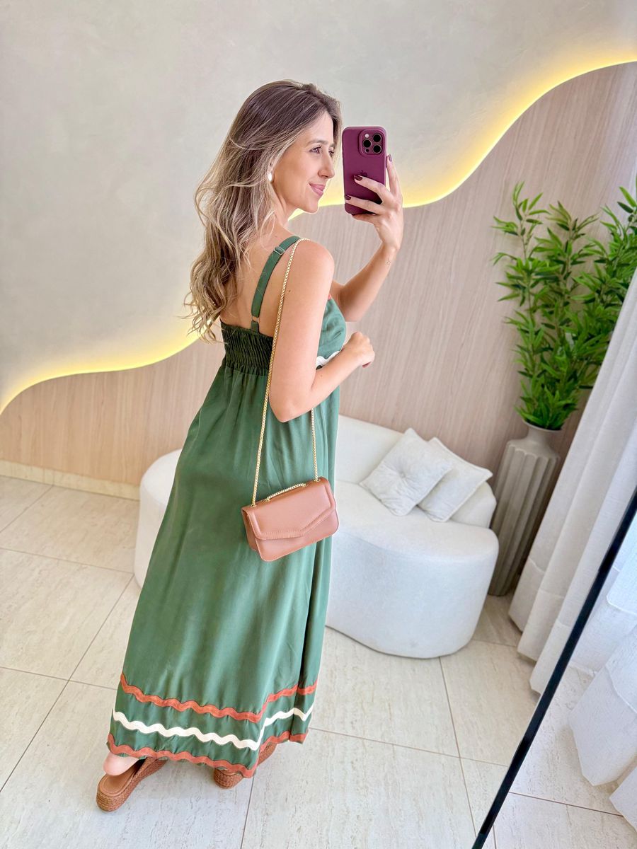 VESTIDO LONGUETE CAROLAYNE VERDE