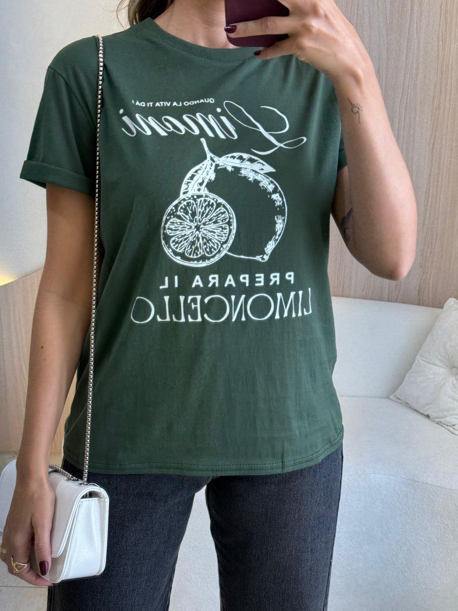 T SHIRT LIMONE VERDE