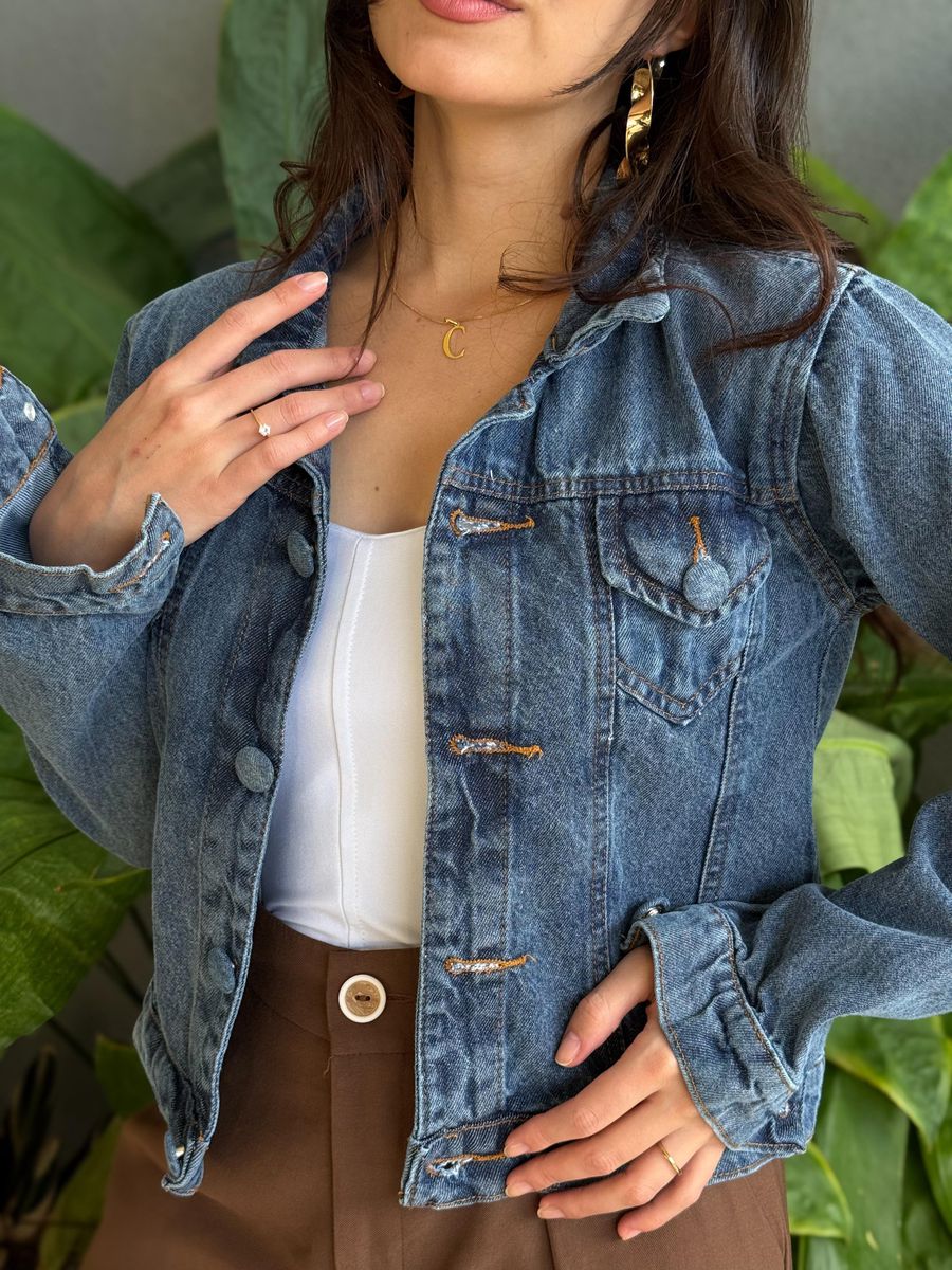 Jaqueta Jeans 0323 LAVAGEM ESCURA 