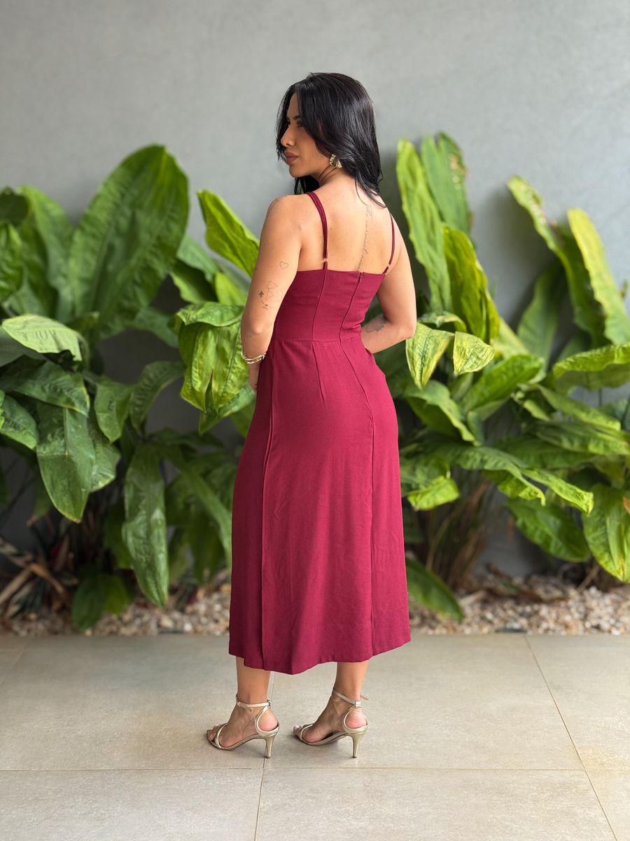 Vestido Midi Angelica VINHO