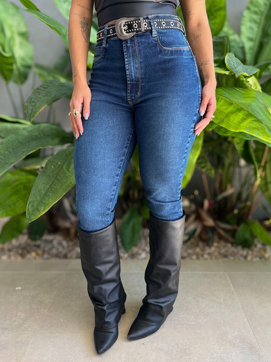 Calça Jeans Skinny Carmen 2428 LAVAGEM ESCURA 