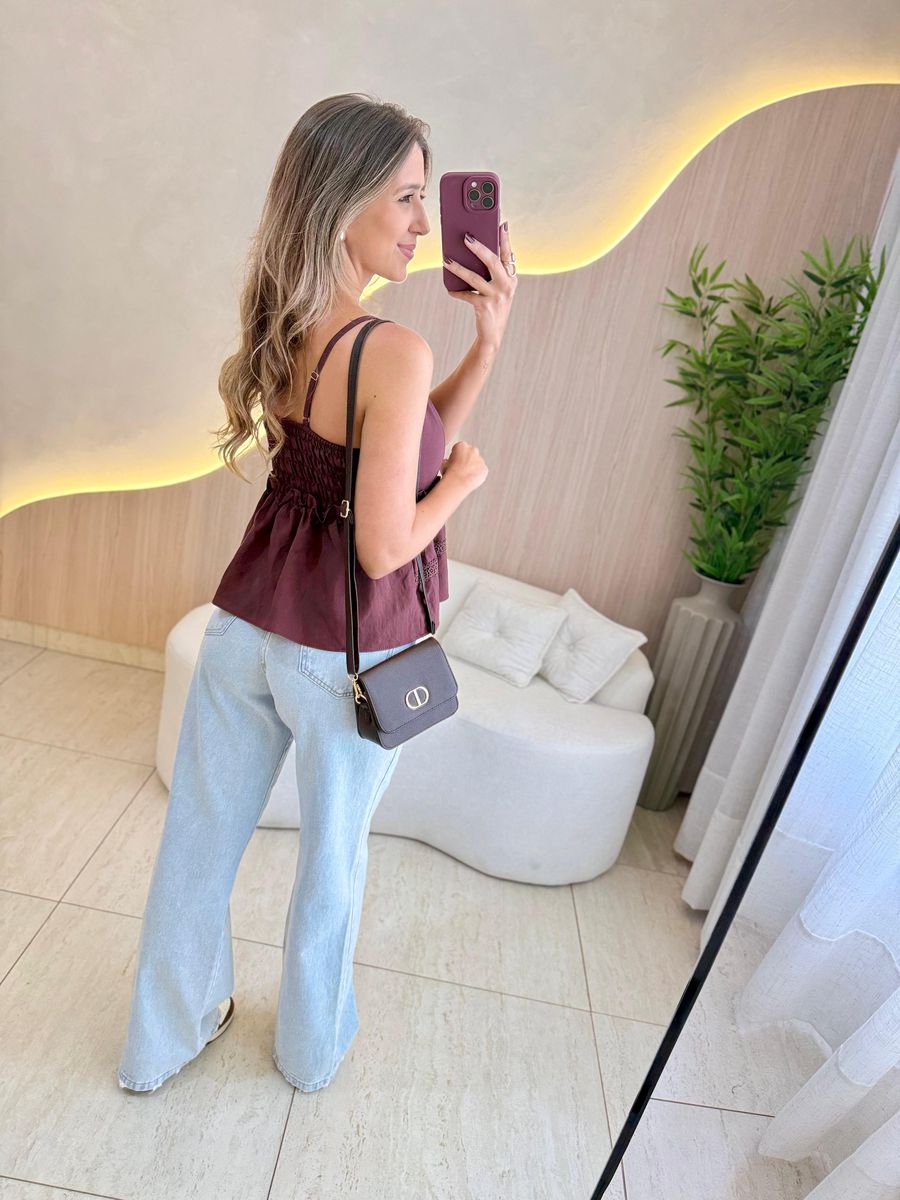 BLUSA CAMILA MARROM