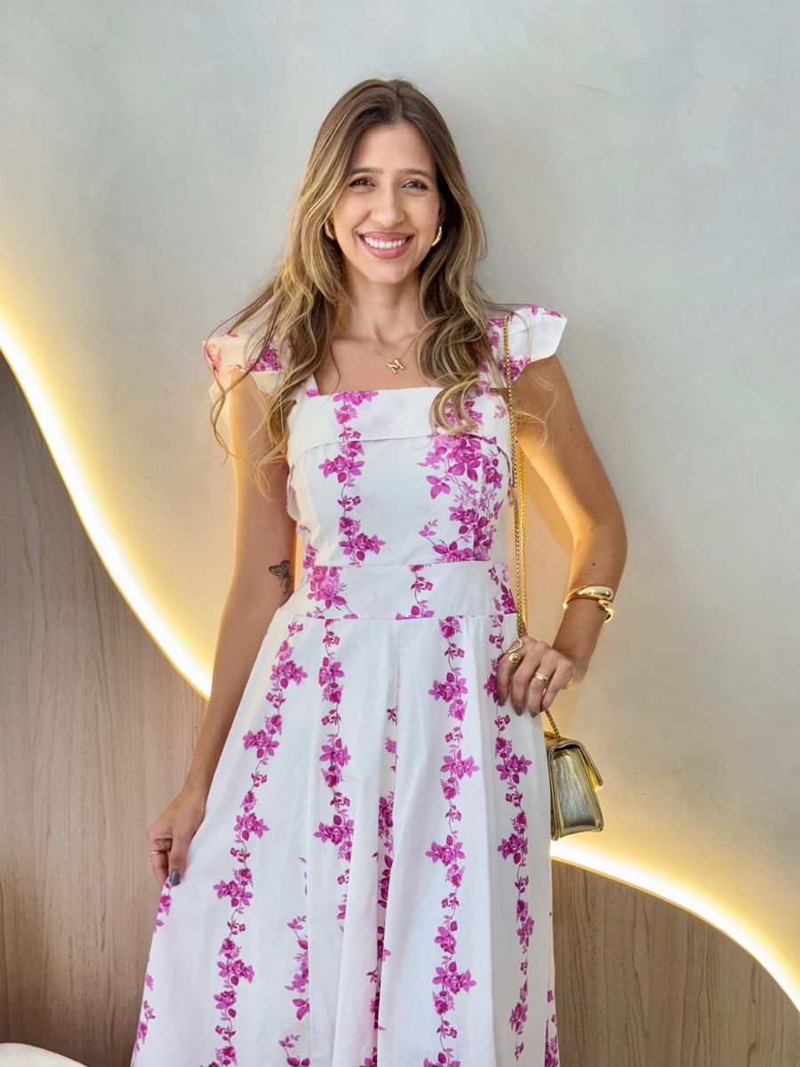 VESTIDO LONGO LUISA ROSA