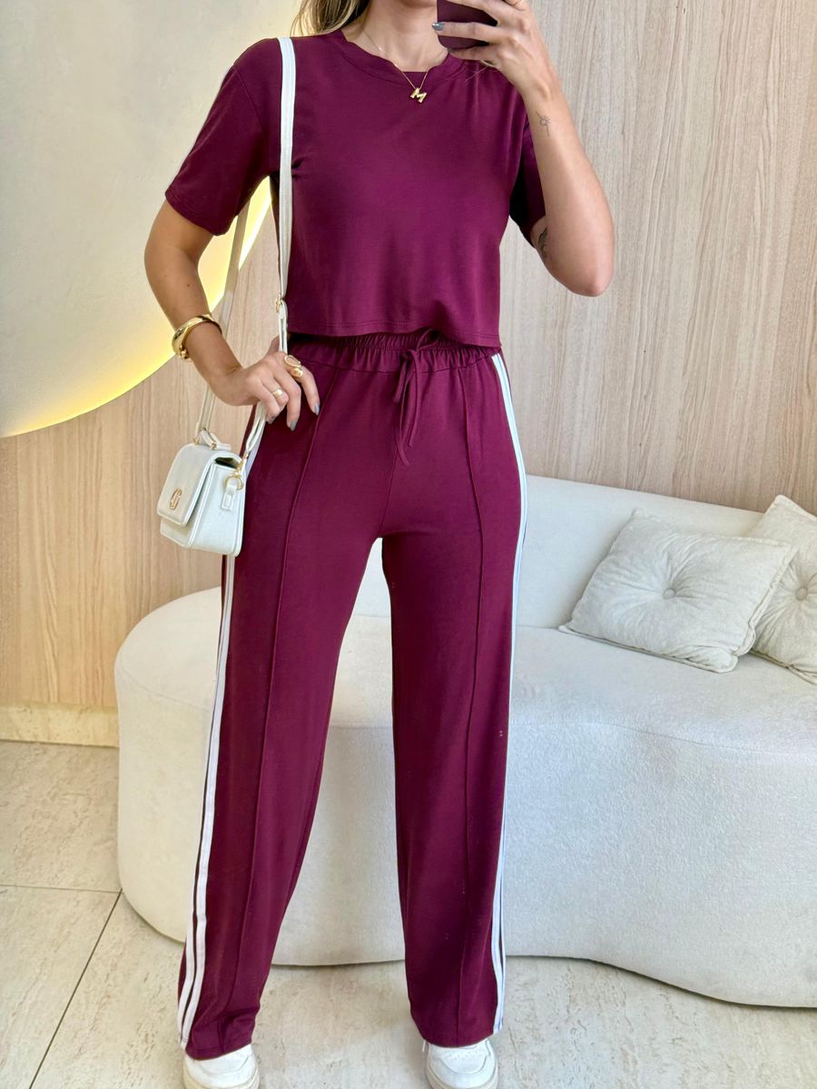 CONJUNTO CALÇA BETINA MARSALA