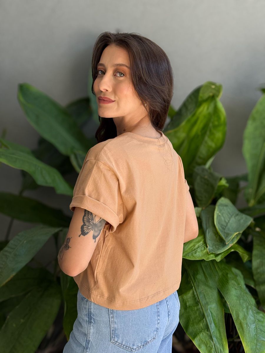 T-shirt Made for More BEGE ESCURO